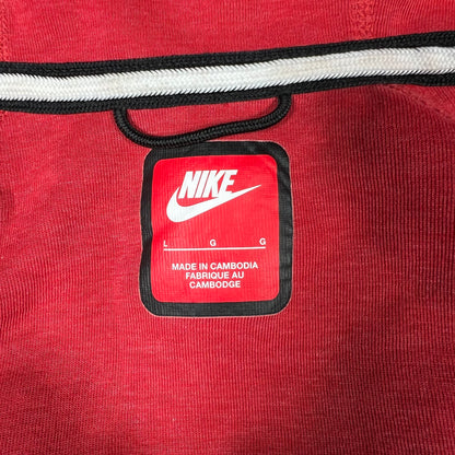 Nike Tech Red Hoodie Size Large USED v16928