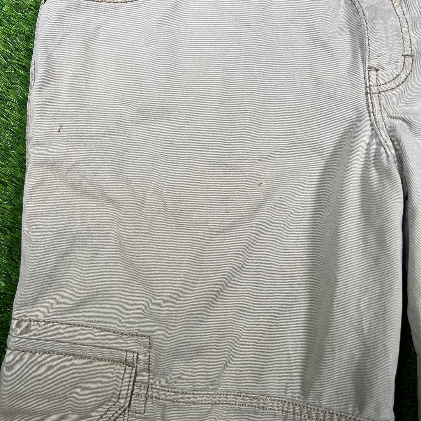 1990s Jnco Jeans Khaki Cargo Work Wear Pants Size 32x30 USED v16530