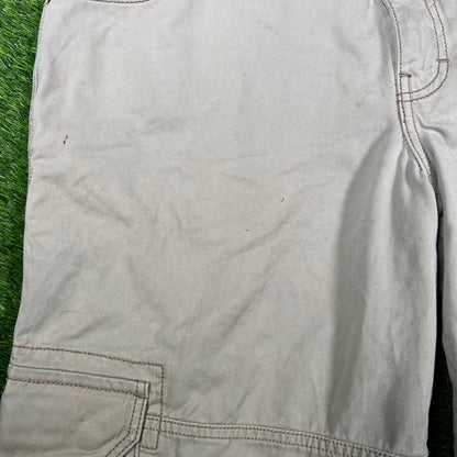 1990s Jnco Jeans Khaki Cargo Work Wear Pants Size 32x30 USED v16530