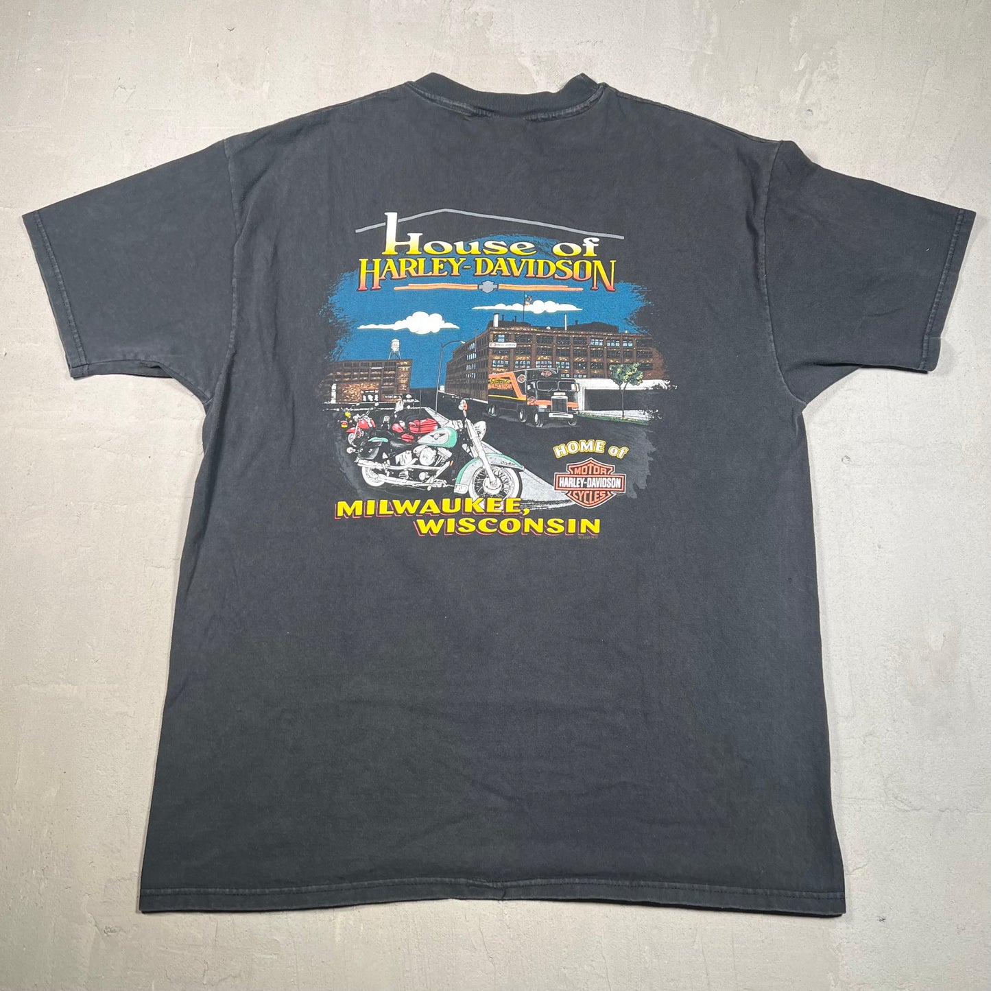 1998 Harley Davidson Black Eagle Tee Size XL USED v18974
