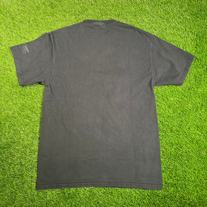 Y2K The Evil Dead Black Movie Poster Tee Size Medium USED v17916