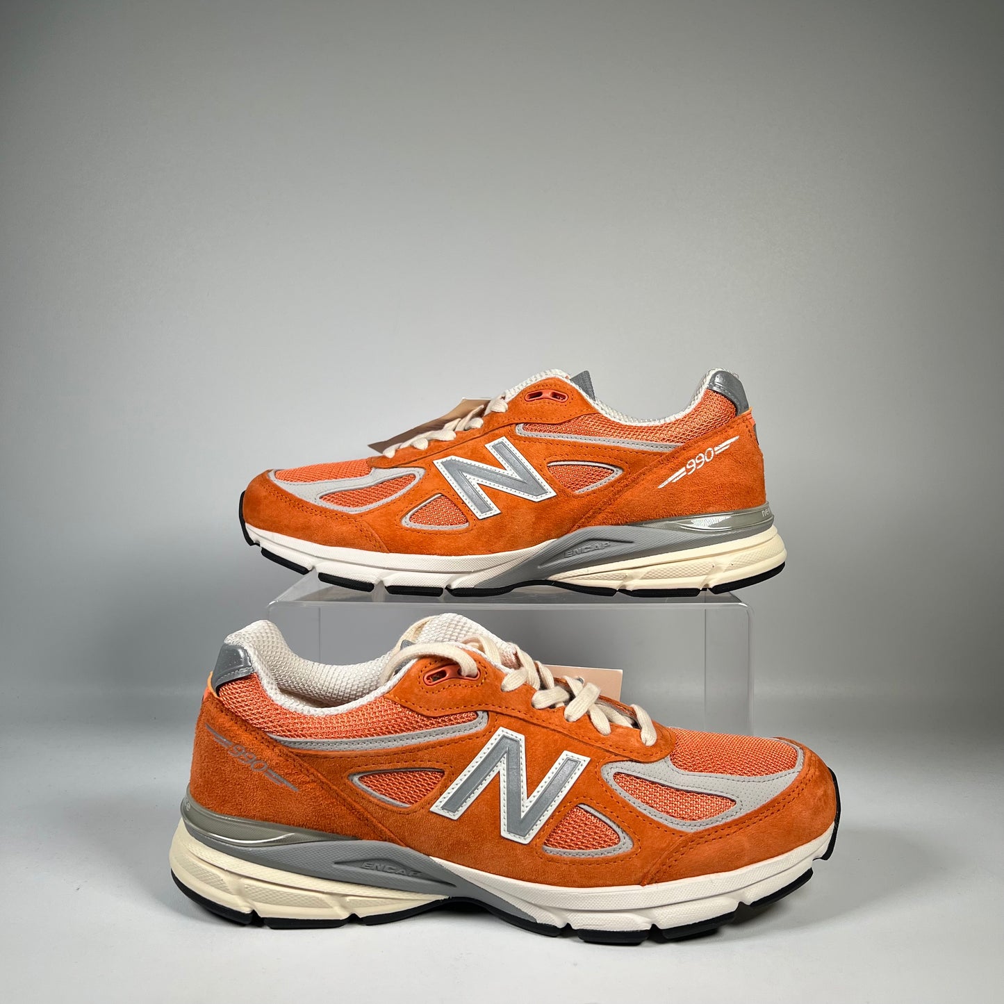 New Balance 990v4 MiUSA Aime Leon Dore Red Clay (2024) Size 10.5 NEW s19551