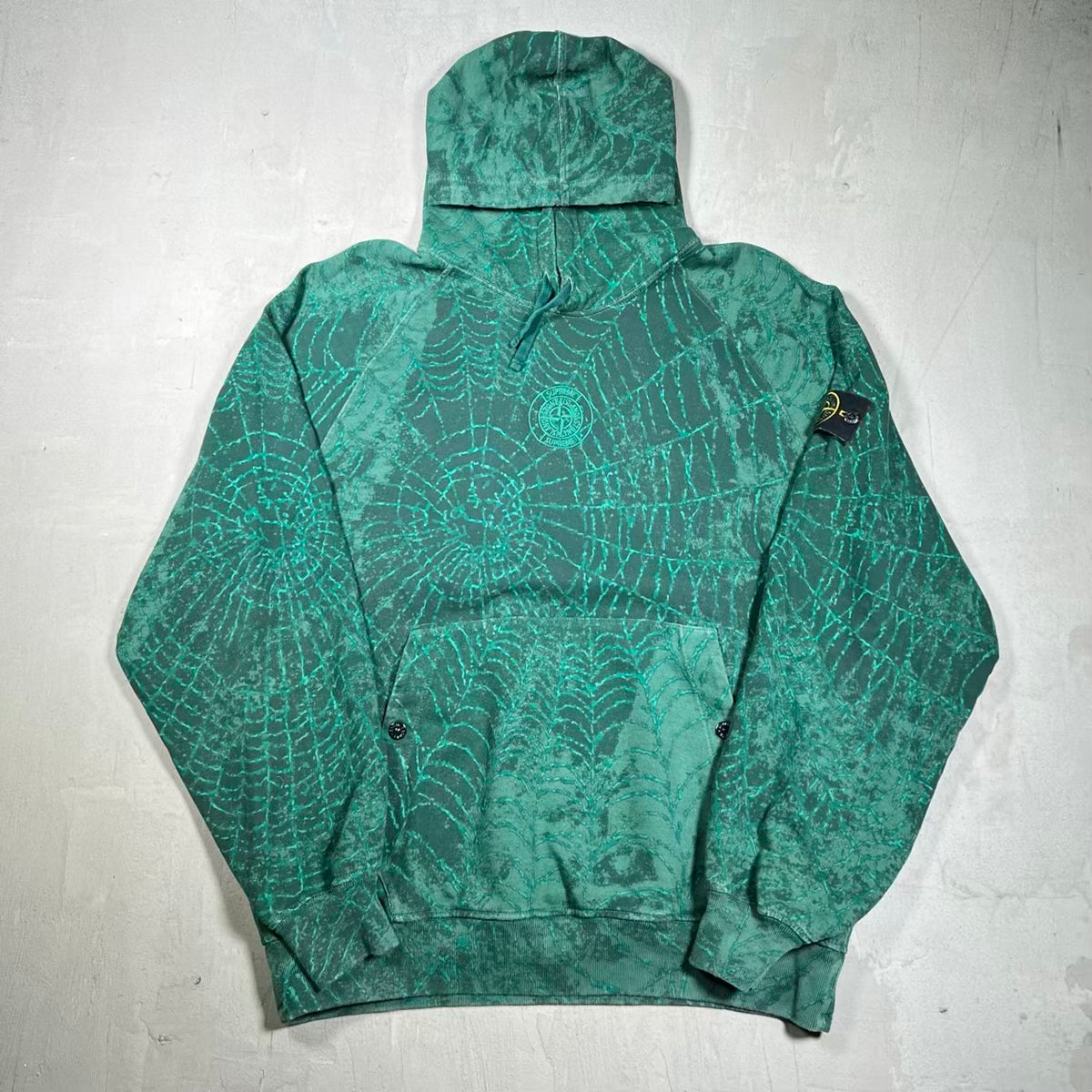 Supreme Stone Island Hooded Sweatshirt Dark Green (2023) Size Large x18386