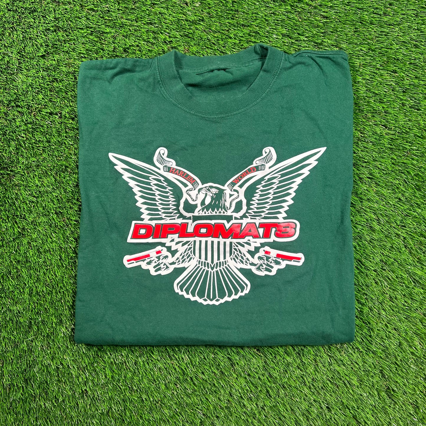 2022 Diplomats Green Camron Tour Tee Size XL USED x16477
