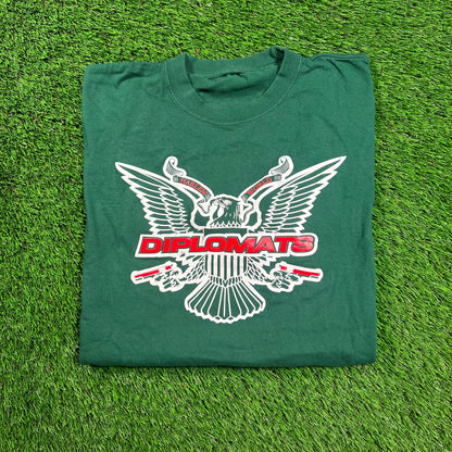 2022 Diplomats Green Camron Tour Tee Size XL USED x16477