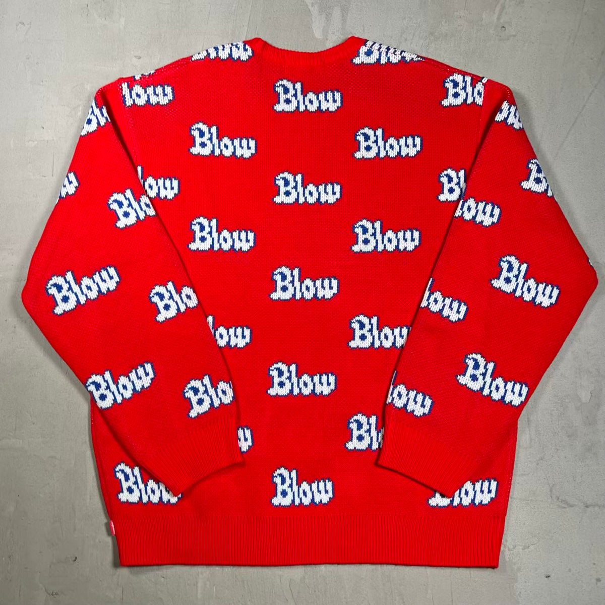 Supreme Blow (2023) Red Sweater Size Large USED x18458