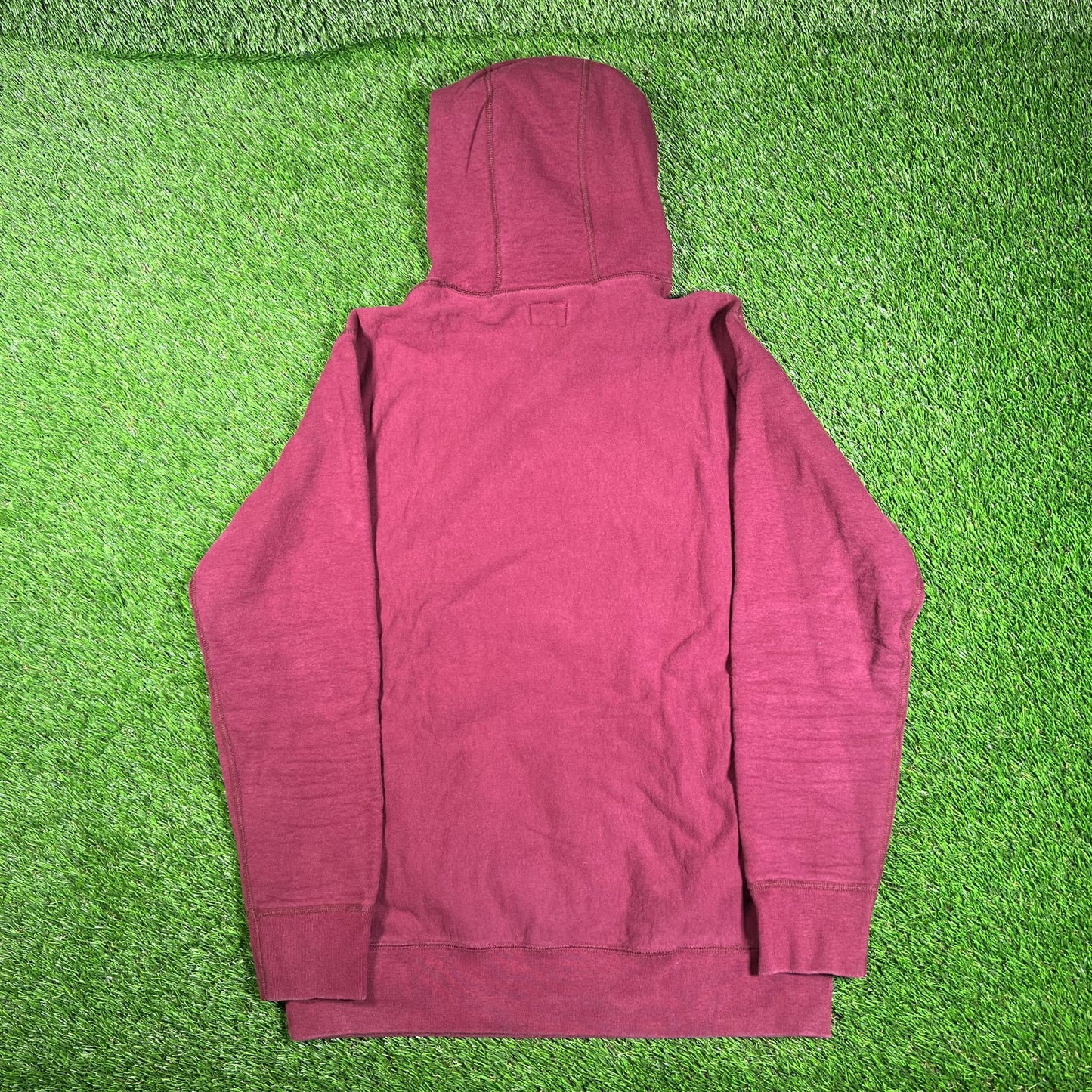 Noah Skull Cross Bones Maroon Hoodie Size Large USED x15711
