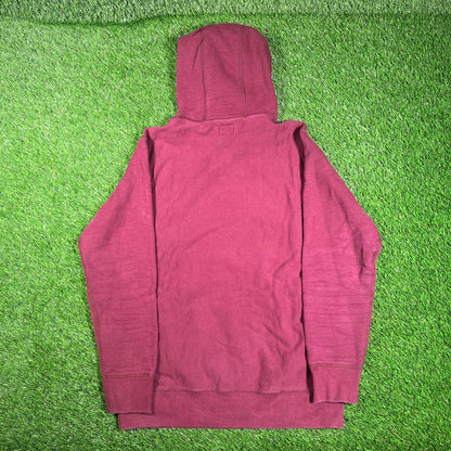 Noah Skull Cross Bones Maroon Hoodie Size Large USED x15711