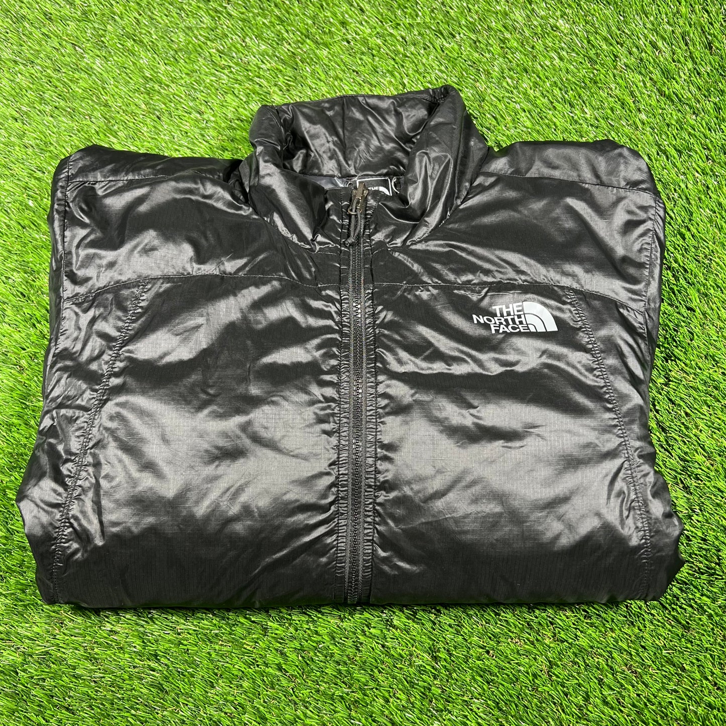 North Face Black Rain Jacket Size Medium USED v16885