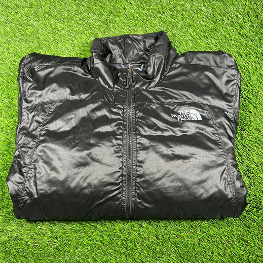 North Face Black Rain Jacket Size Medium USED v16885