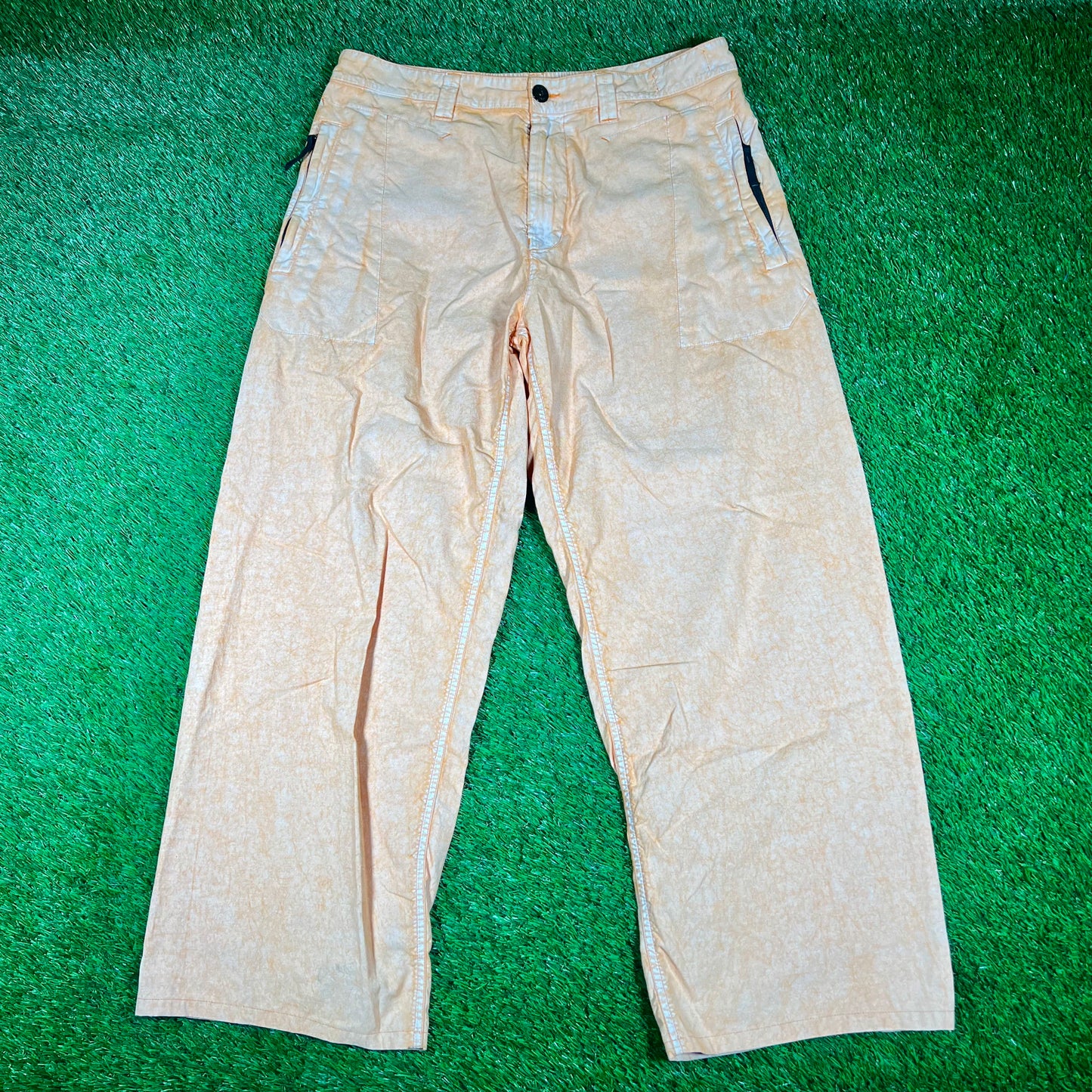 Stone Island Marina Washed Orange Pants Size 34 USED x14003