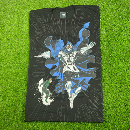 Mask and Disguise M.A.D. Marvel "Doom 2099" AOP Black Tee Size Large USED v17080