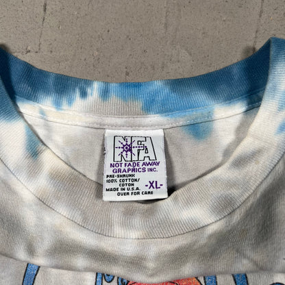 1996 Grateful Dead Basketball Bear Dunking Tie Dye Tee Size XL USED v6459