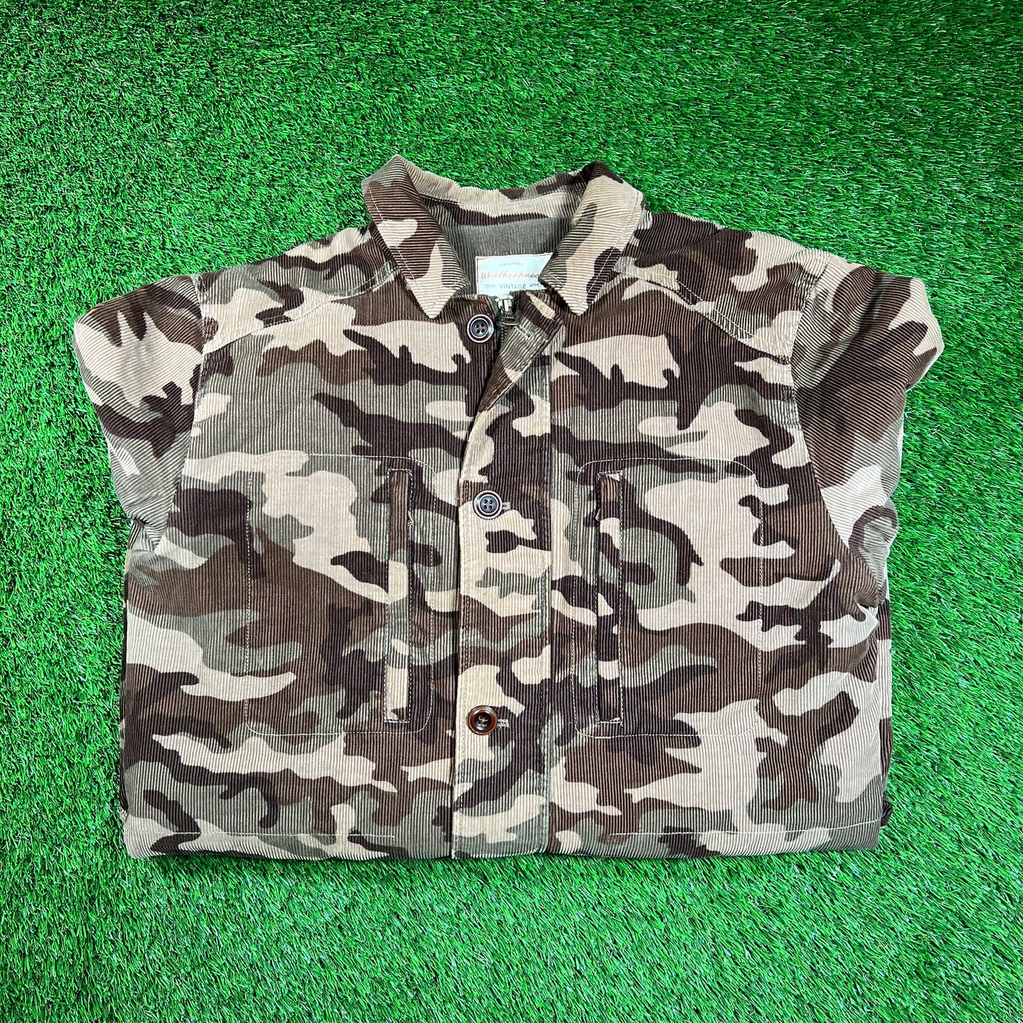 Weatherproff Woodland Courdoy Jacket Size Large USED v18535