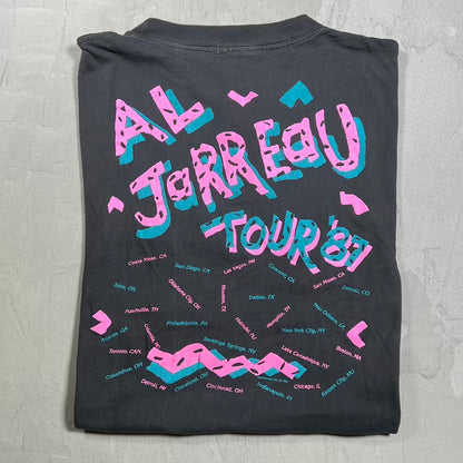 1987 Al Jarreau Black Tour Tee Size XL USED v20115