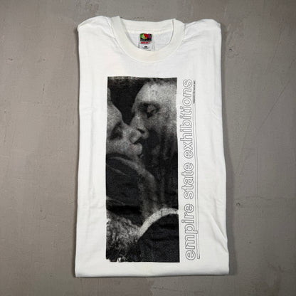 1996 Empire State Exhibitions Film Festival Kissing White Tee Size XL USED v18207