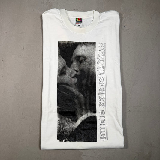 1996 Empire State Exhibitions Film Festival Kissing White Tee Size XL USED v18207