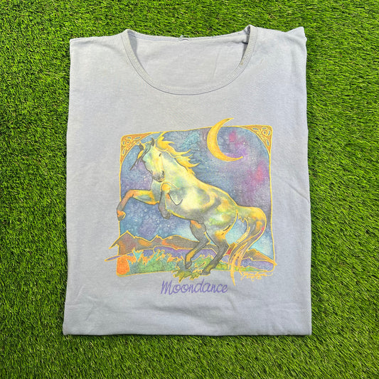 2003 Moondance Horse Purple Tee Size XL USED v18320
