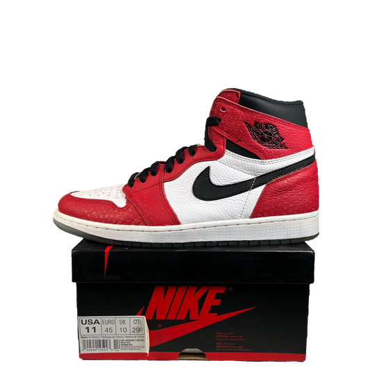 Jordan 1 High Spider-Man Origin Story (2018) Size 11 USED s22297
