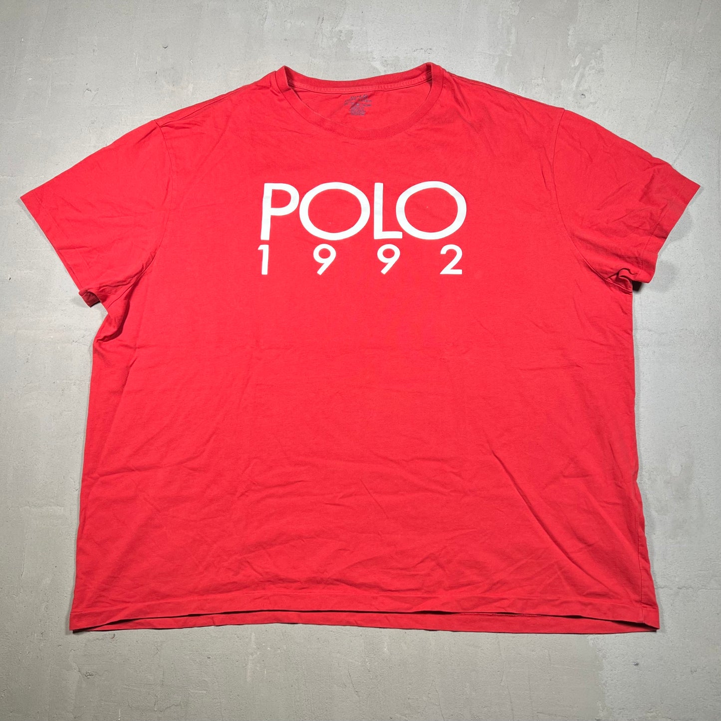 Polo Ralph Lauren Polo 1992 Red Tee Size XXL USED v18940