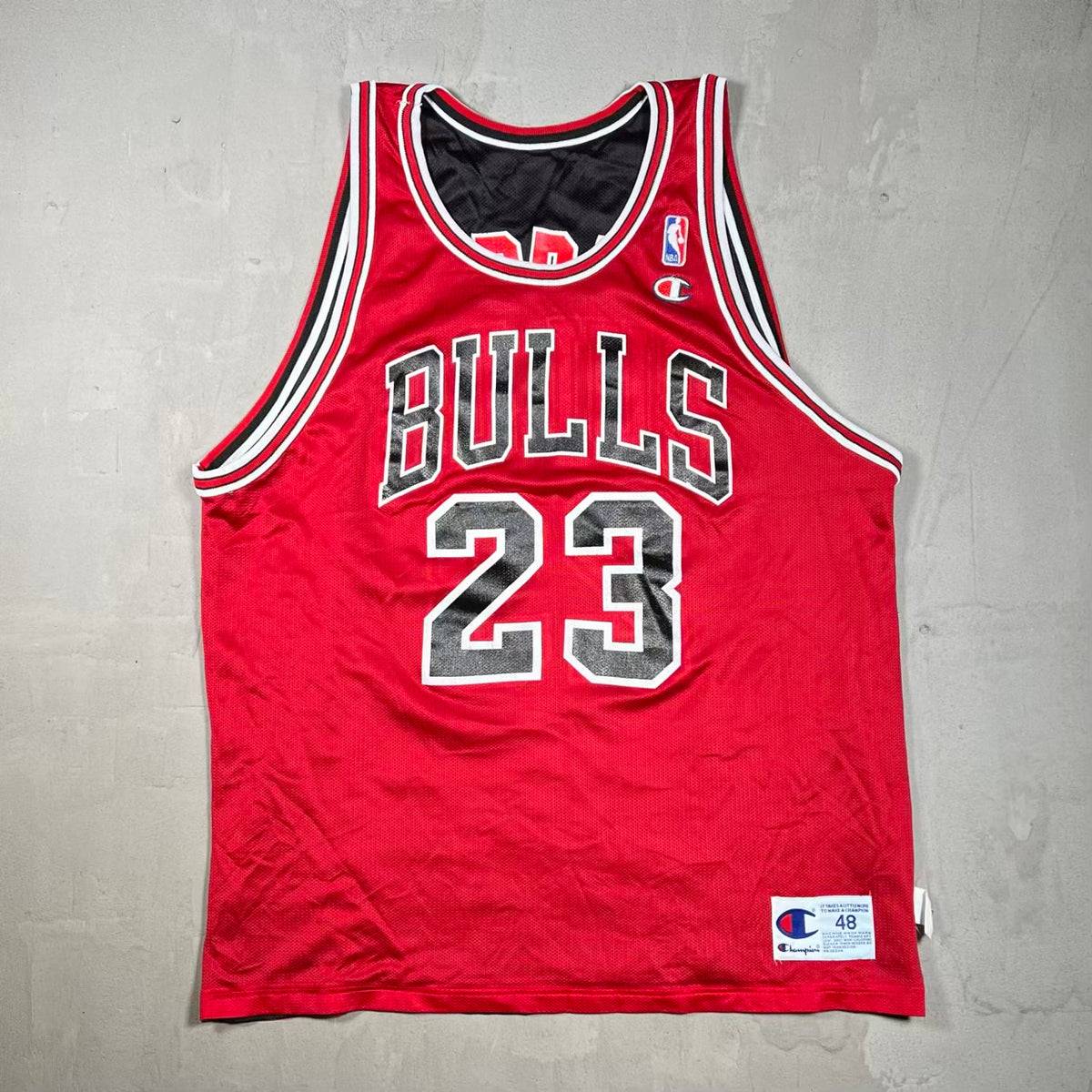 1990s Chicago Bulls Jordan 23 Reversible Champion Jersey Size 48 (XL) USED v20252
