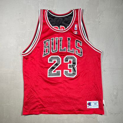 1990s Chicago Bulls Jordan 23 Reversible Champion Jersey Size 48 (XL) USED v20252