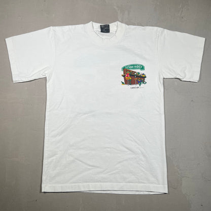 Senor Frogs Cancun Bar Logo White Tee Size Medium USED v19115