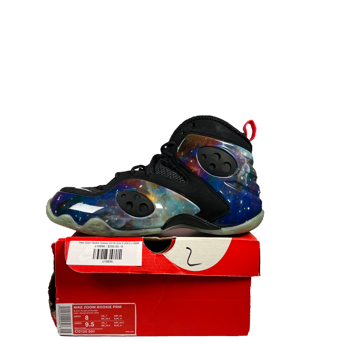 Nike Zoom Rookie Galaxy (2019) Size 8 USED s16896