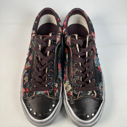Vans Old Skool Floral Rivets Black (2025) Size 10 USED s22086