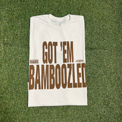 Travis Scott Got Em Bamboozled White Tee Size XL USED x13491