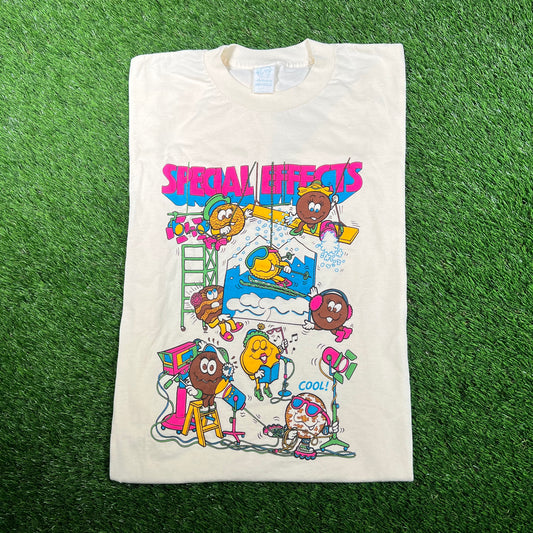 1990s Special Effects Girl Scout Cookies Cream Tee Size Large USED v18052