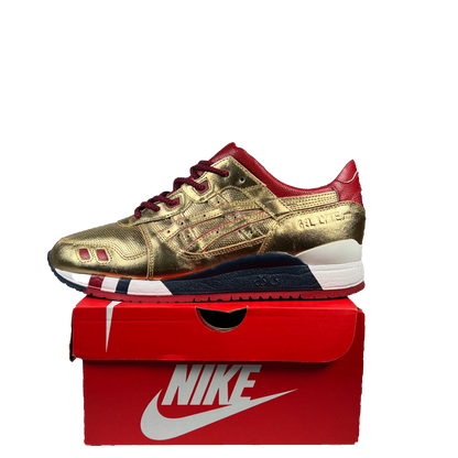 ASICS Gel-Lyte III KFE USA Gold (2014) Size 10 USED S19778