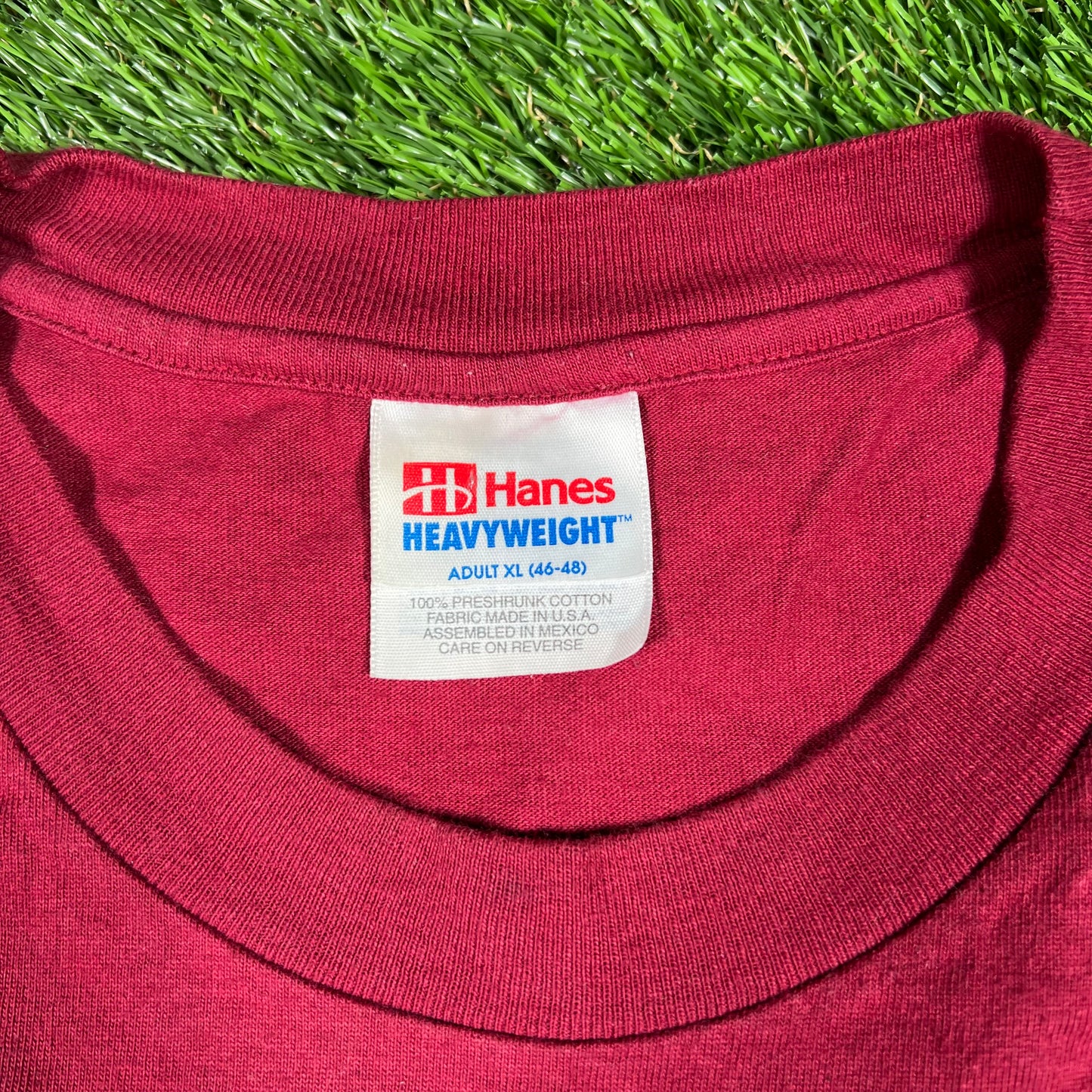1996 San Francisco 49ers Maroon Logo Tee Size XL USED v16820
