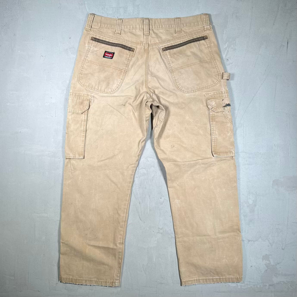 Wrangler Khaki Workwear Cargo Pants Size 36x30 USED v20394