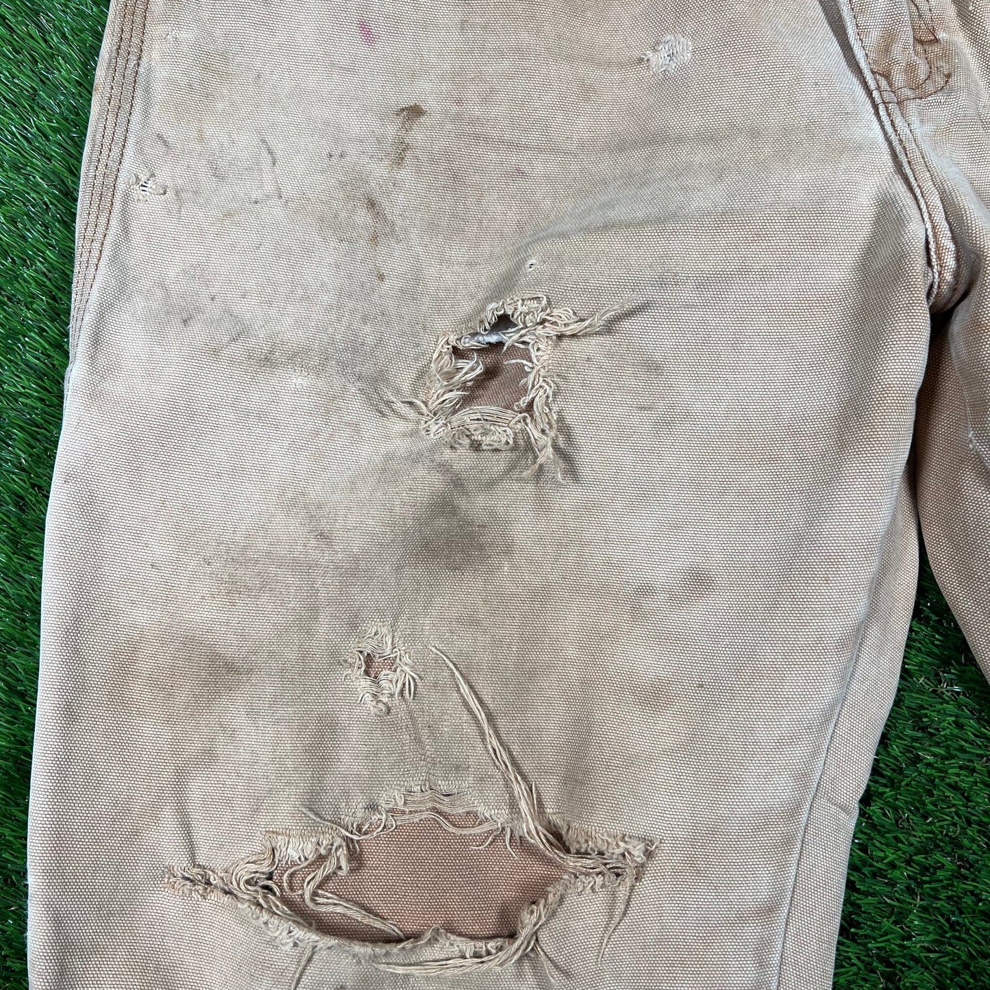 Y2K Dickies Tan Cargo Pants Size 36 USED v16801
