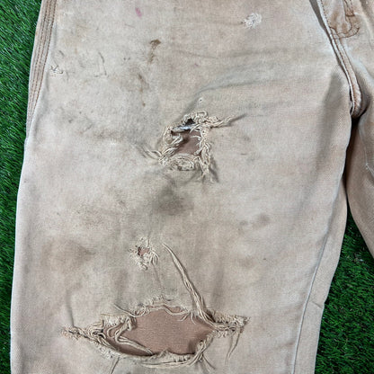 Y2K Dickies Tan Cargo Pants Size 36 USED v16801
