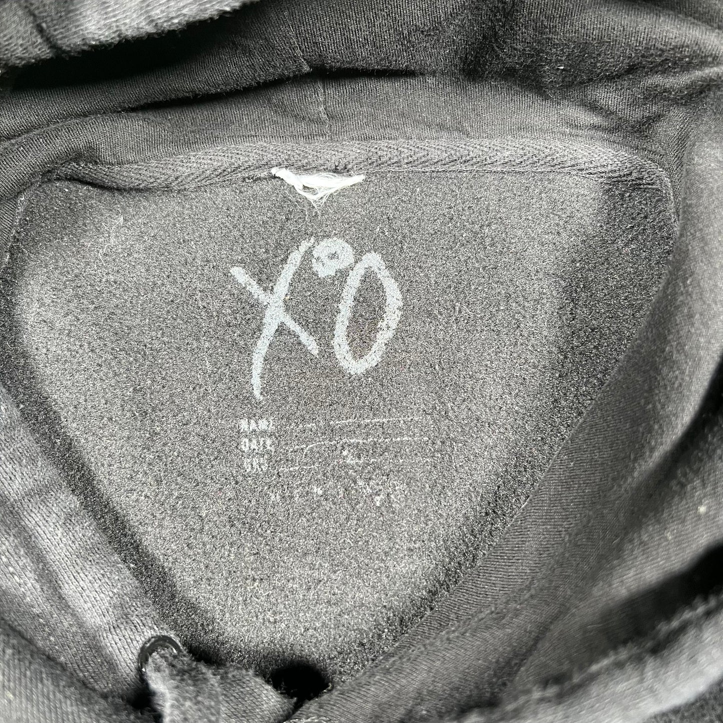 The Weekend Black After Hours XO Logo Hoodie Size Medium USED v16917