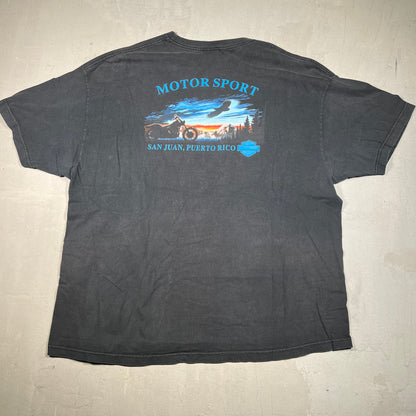 Y2K Harley Davidson Black "Independence" Tee Size 3XL USED v19409