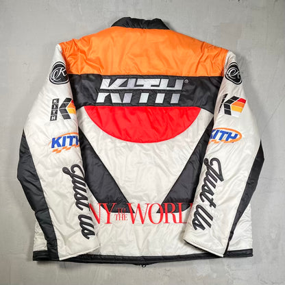 Kith Brixton Puffer White Jacket (2024) Size XL USED x18916
