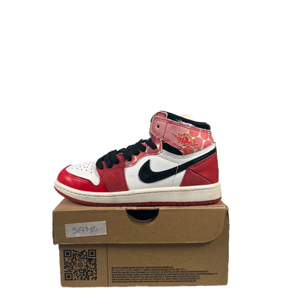 Jordan 1 High Spider-Man Across the Spider Verse (2023) Size 2Y USED s19351