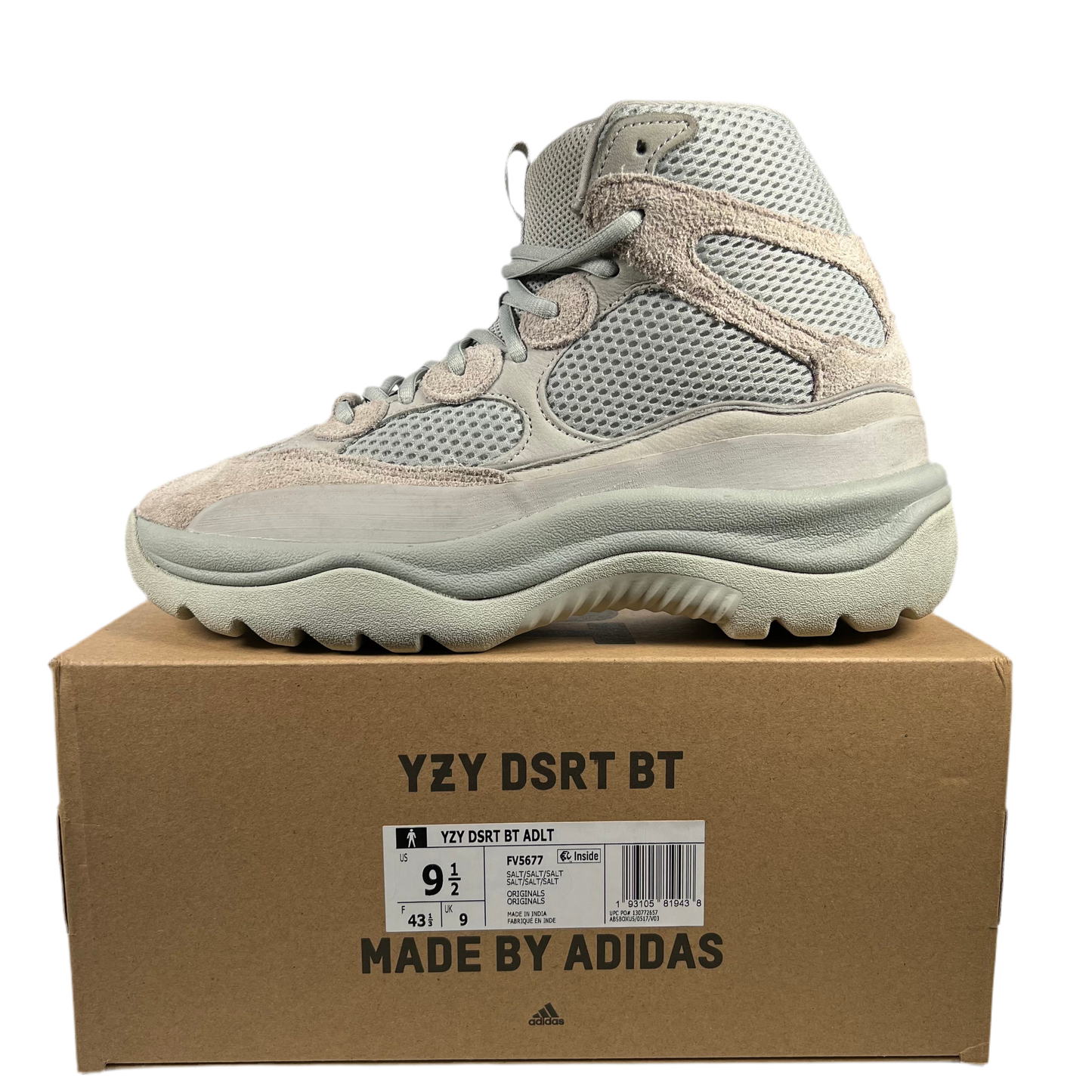 Yeezy Desert Boot Salt (2019) Size 9.5 USED s18755