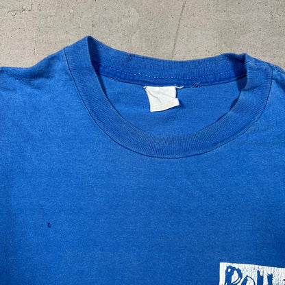 1990 Rolling Stones Urban Jungle Europe Local Crew Blue Tee Size XL USED v19161