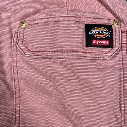 Supreme Dickies Flannel Lined Cargo Pant Pink (2024) Size 32 USED x14817