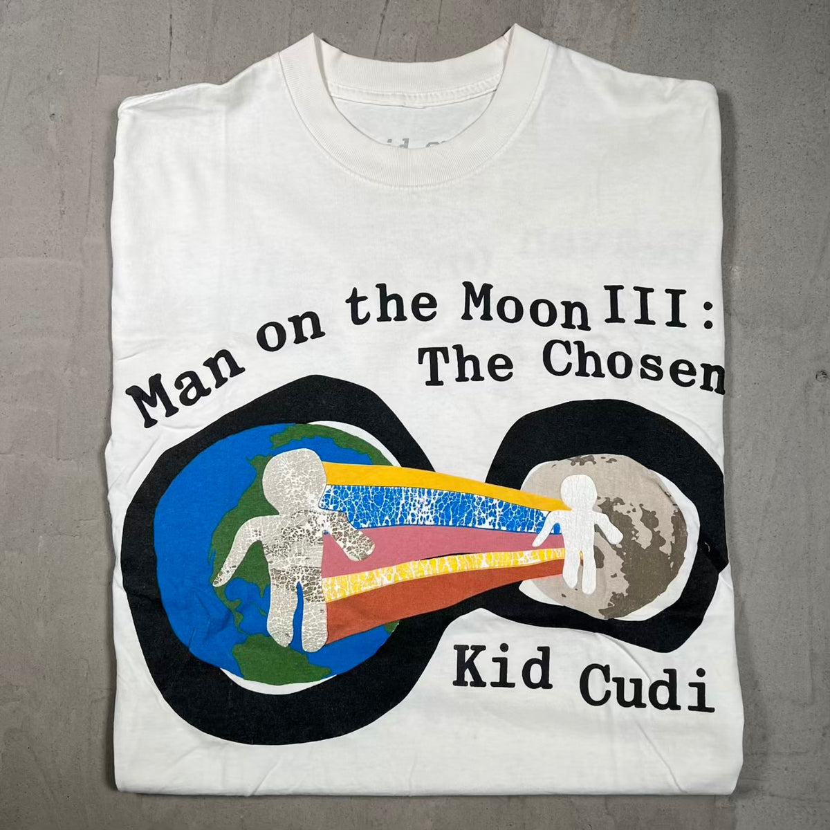 Kid Cudi CPFM Man On The Moon White Tee Size Medium USED x18250