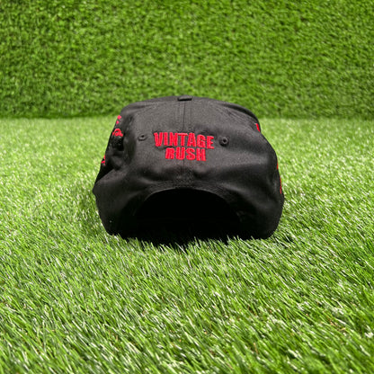 1990s Street Fighter 2 Turbo Vintage Rush Black Snapback USED v18090