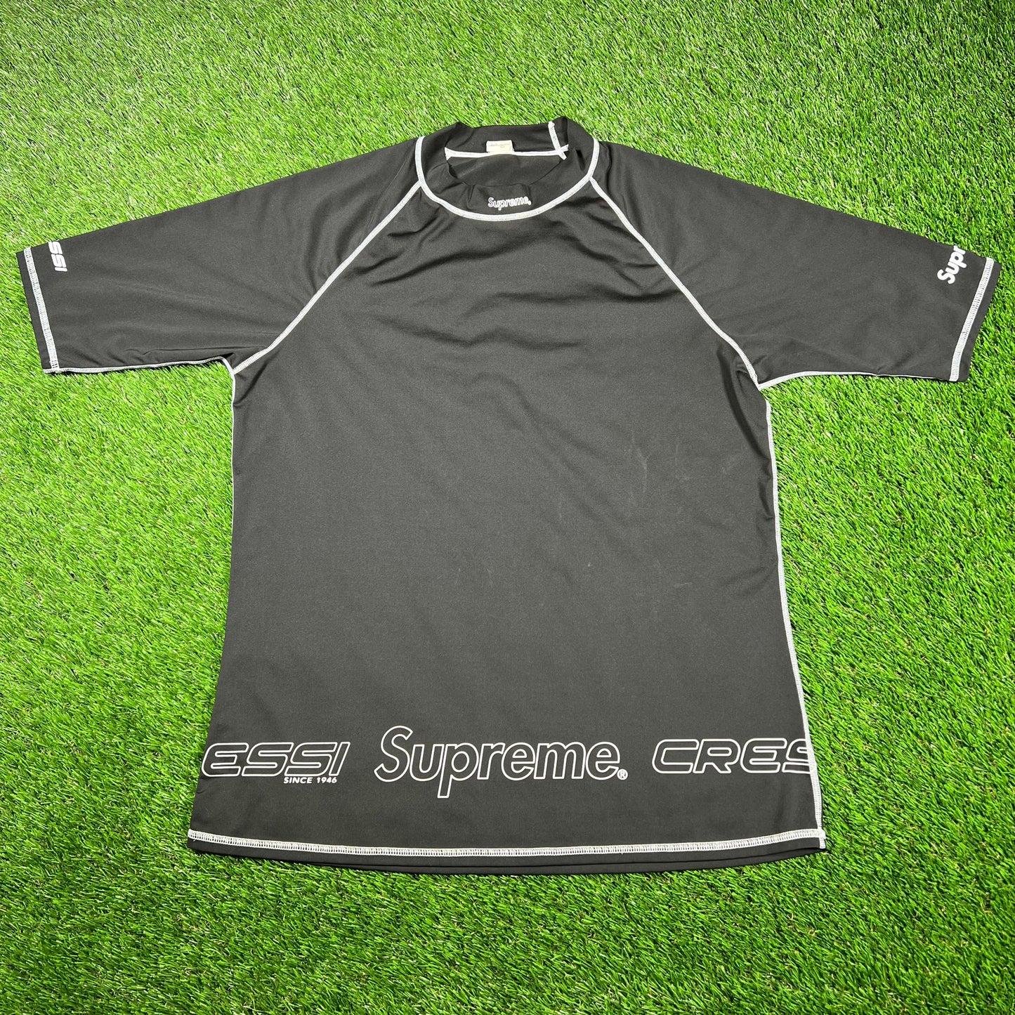 Supreme x Cessi Rash Guard Black Size Large USED x14834