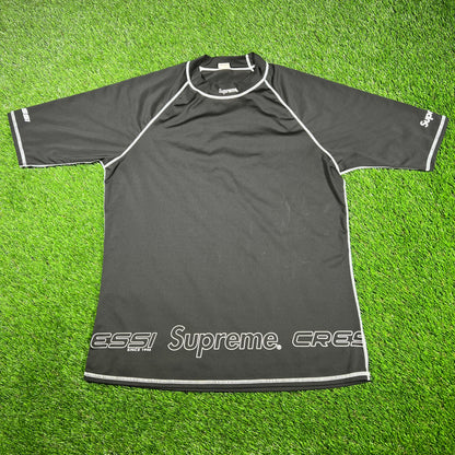 Supreme x Cessi Rash Guard Black Size Large USED x14834