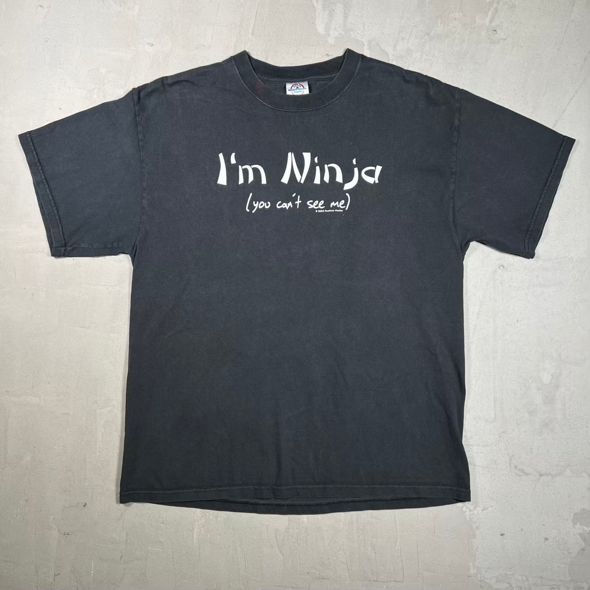 2004 "I'm Ninja" Black Tee Size Large USED v20400