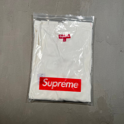 Supreme Stacked Logo White Longsleeve Size Large NEW x17425