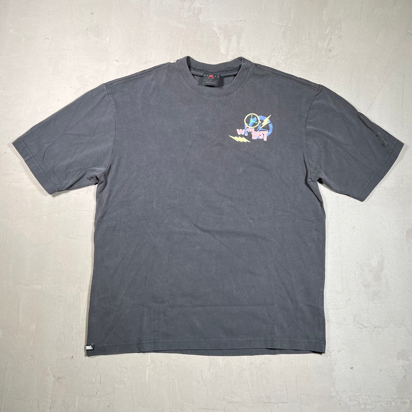 Jordan DJ Khaled "We The Best" Washed Black Tee Size Medium NEW v19338